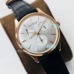 Swiss Replica Jaeger LeCoultre Master Ultra Thin Rose Gold Watch Silver Dial